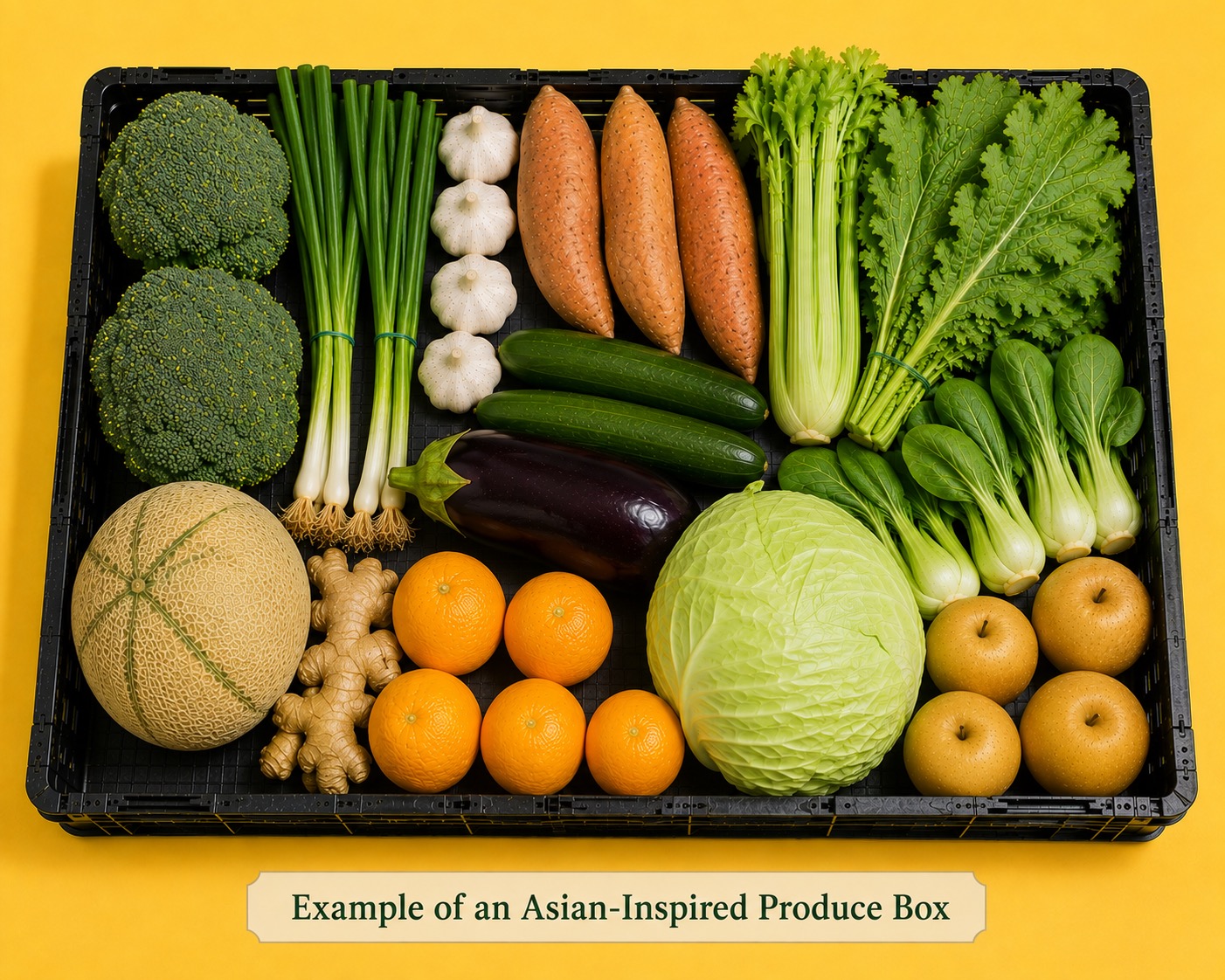 Example of an Asian-Inspired Produce Box