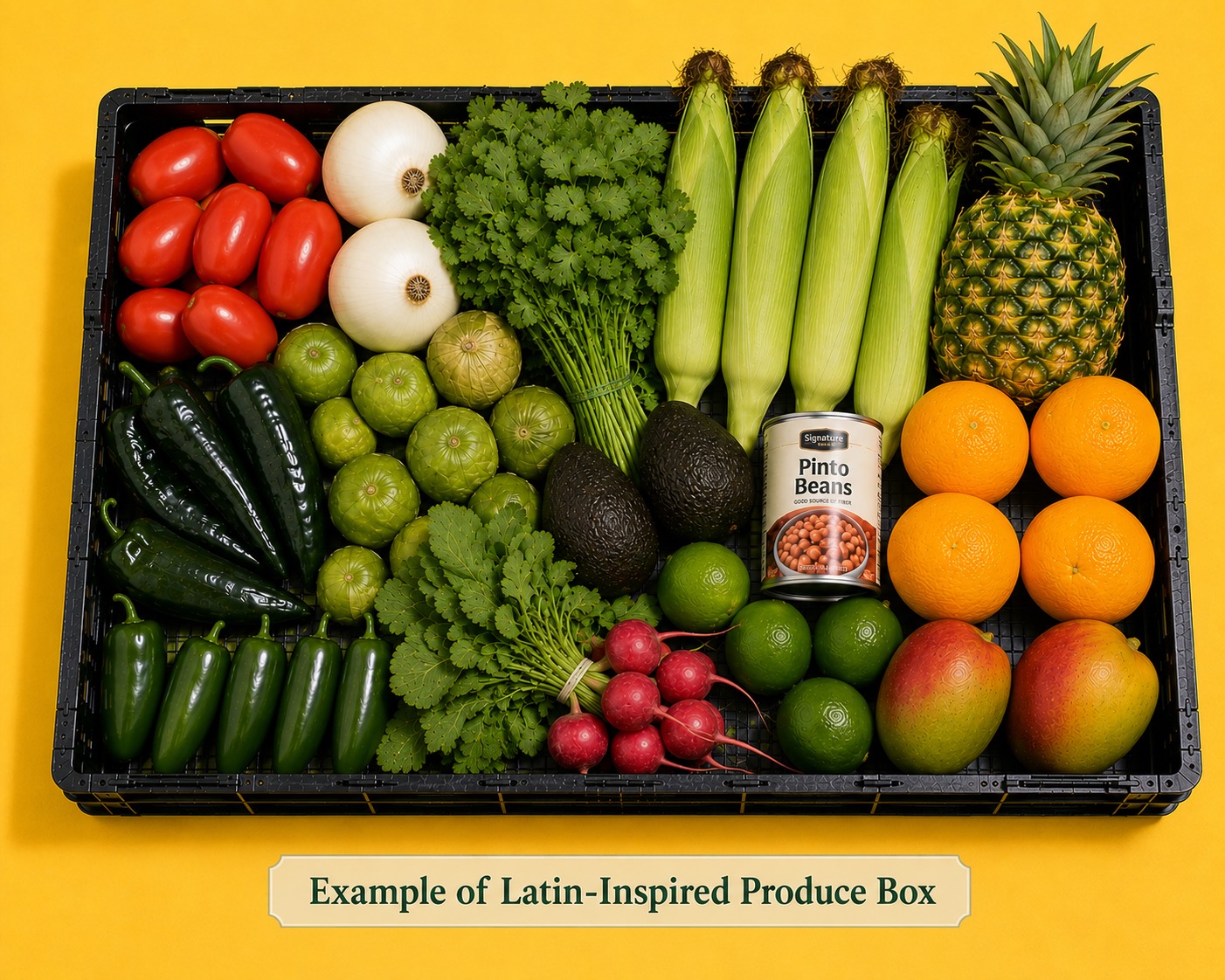 Example of a Latin-Inspired Produce Box